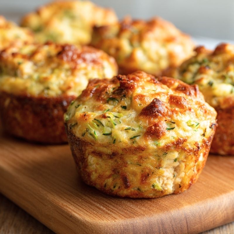 Delicious Chicken, Cheese, And Zucchini Muffins