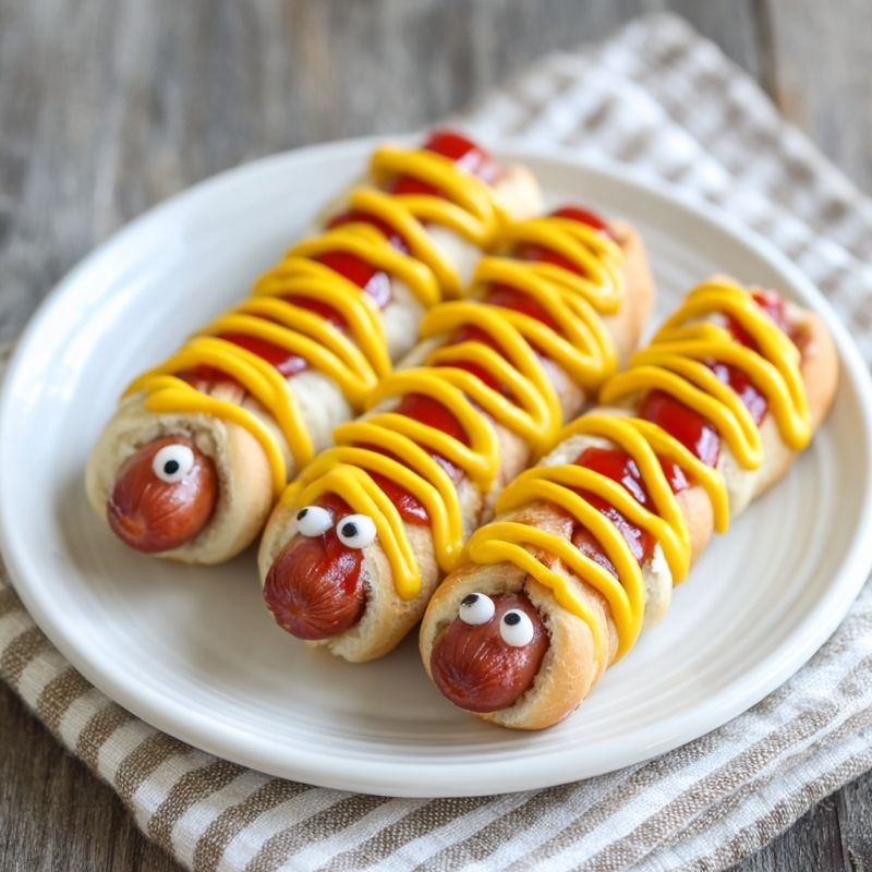 Quick 2-Ingredient Mummy Hot Dogs