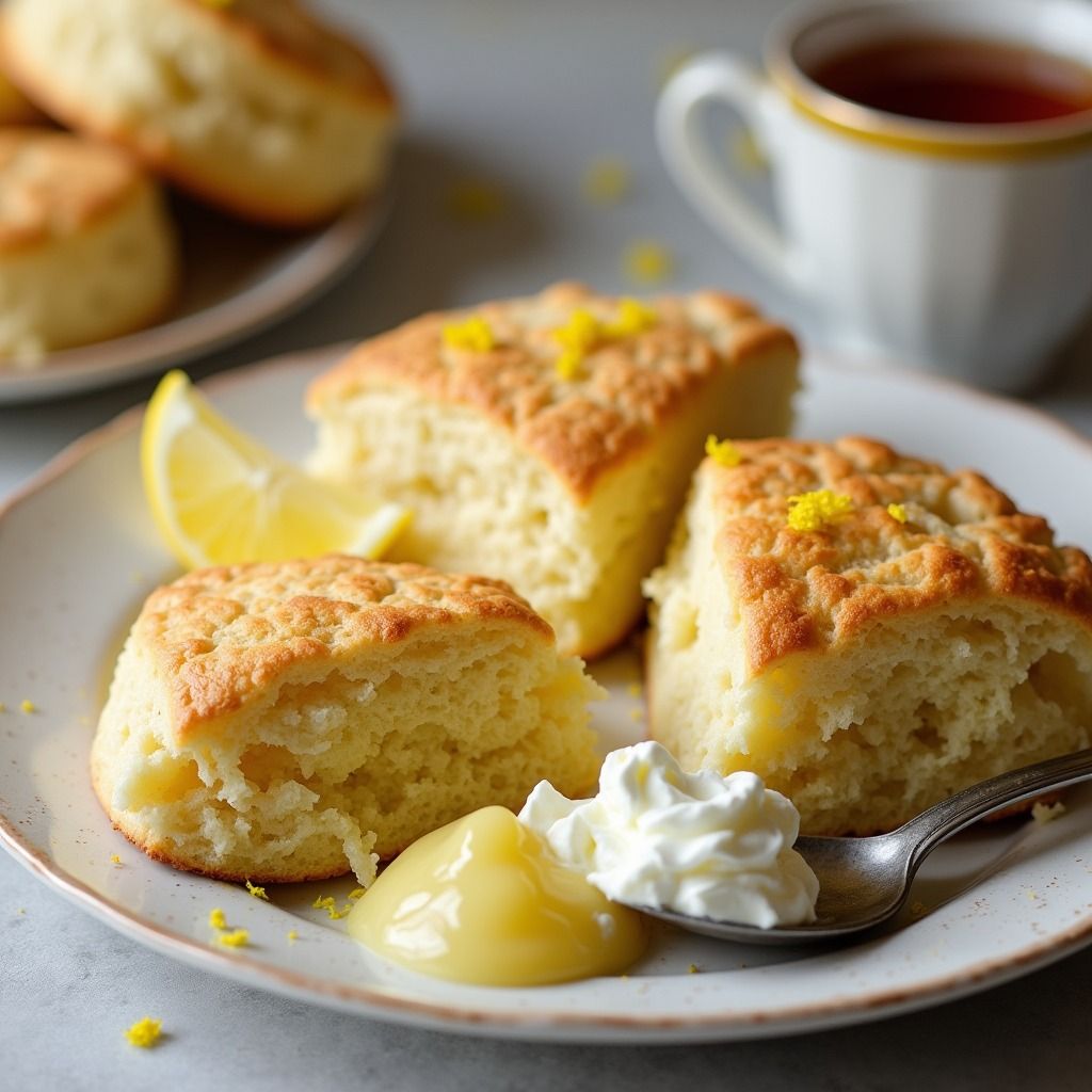 Fluffy Lemon Scones