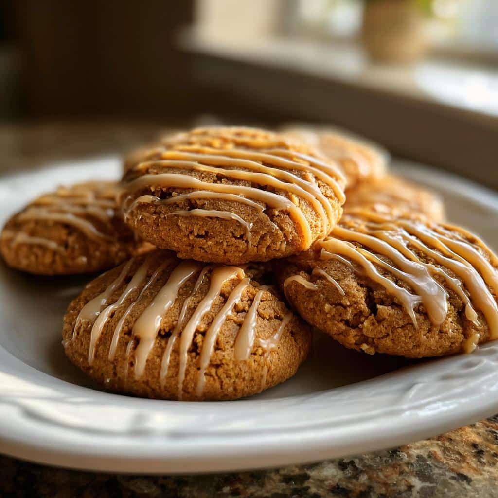 Gazed Maple Pumpkin Cookies