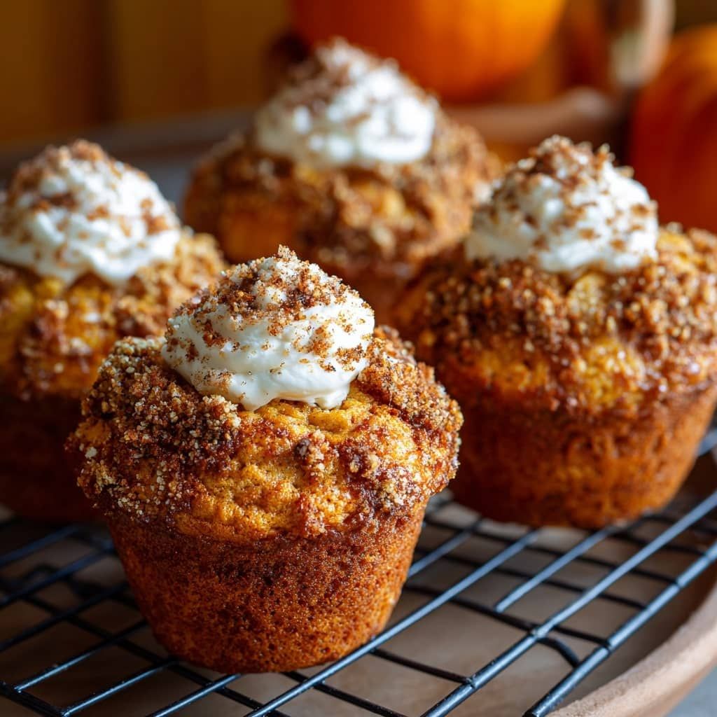 Decadent Pumpkin Cream Cheese Muffins