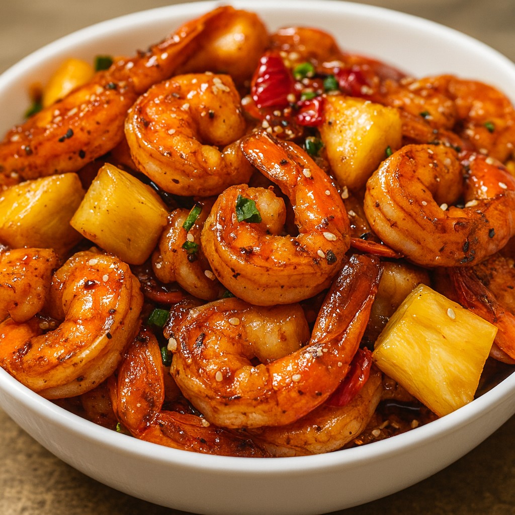 Tangy Sweet Chili Pineapple Shrimp