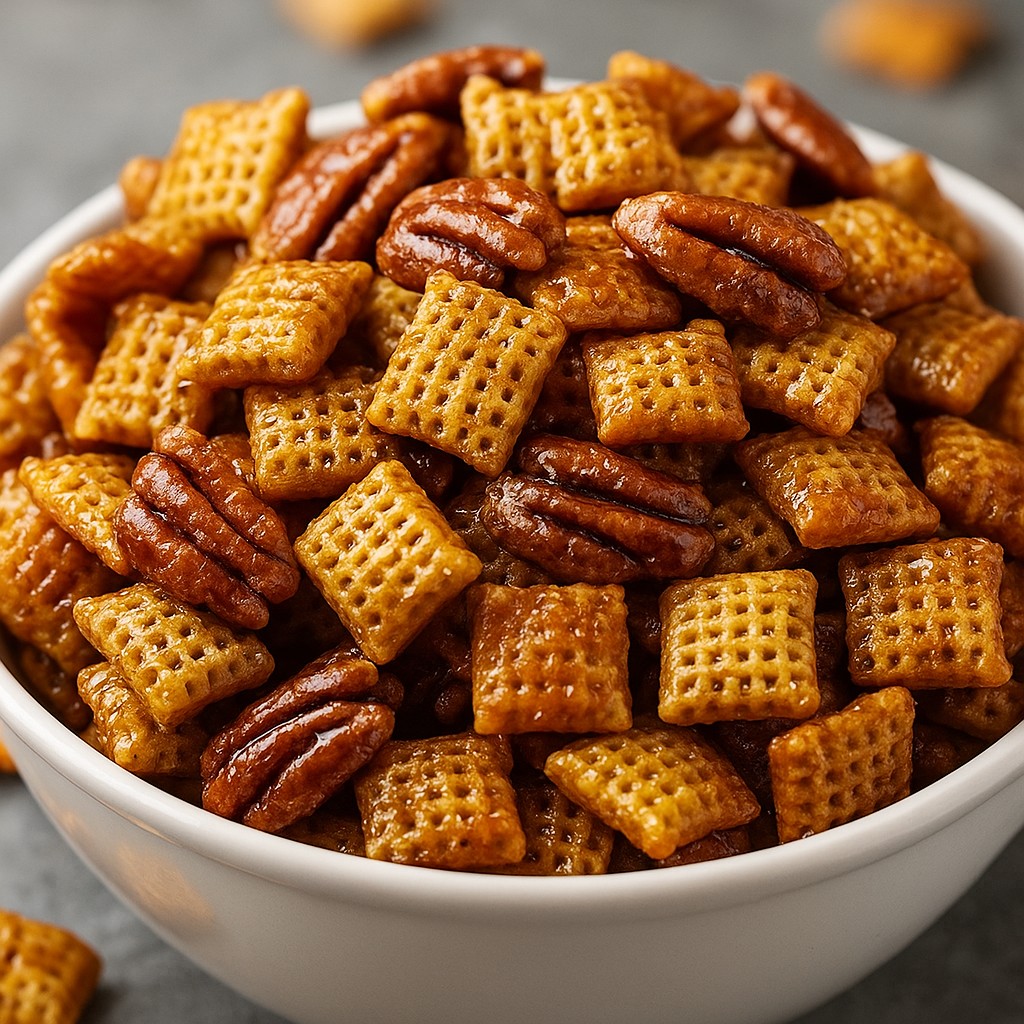 Addictive Toffee Chex Mix
