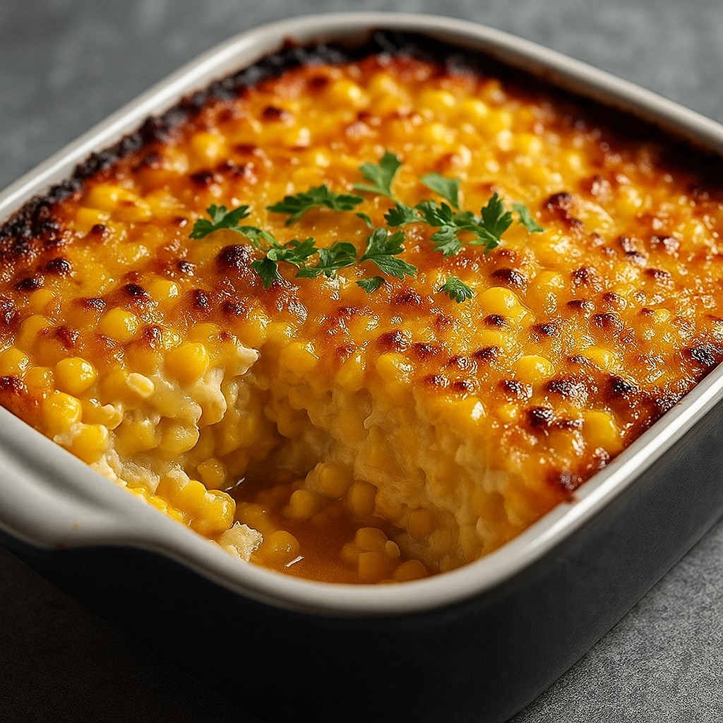 Comforting Honey-Glazed Corn Casserole