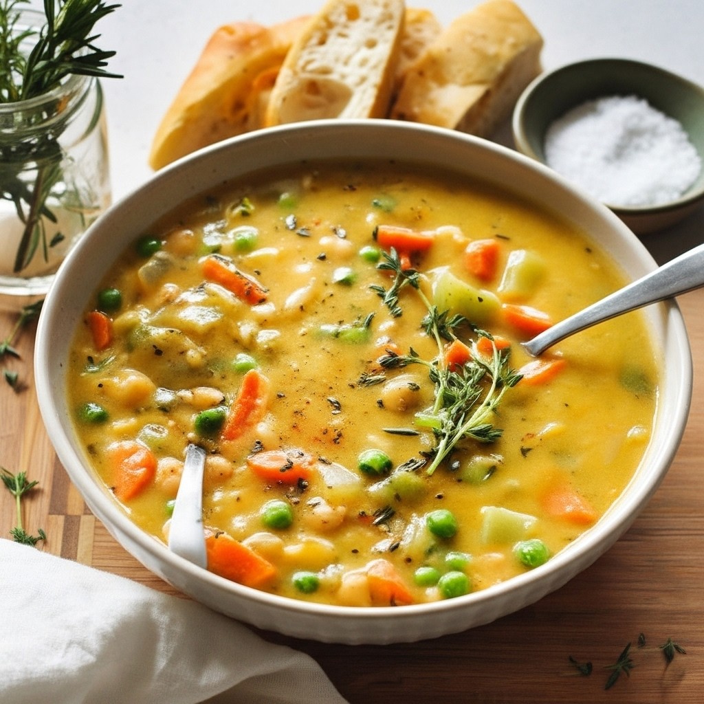 Delicious One Pot Creamy Vegetable Soup