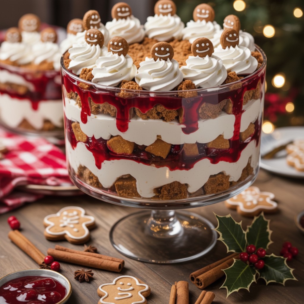 Cozy Gingerbread Trifle