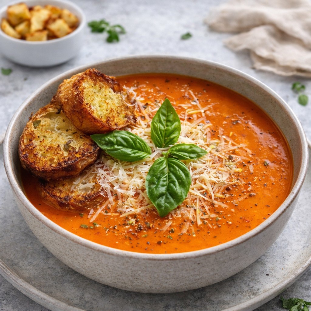 Roasted Red Pepper Gouda Soup