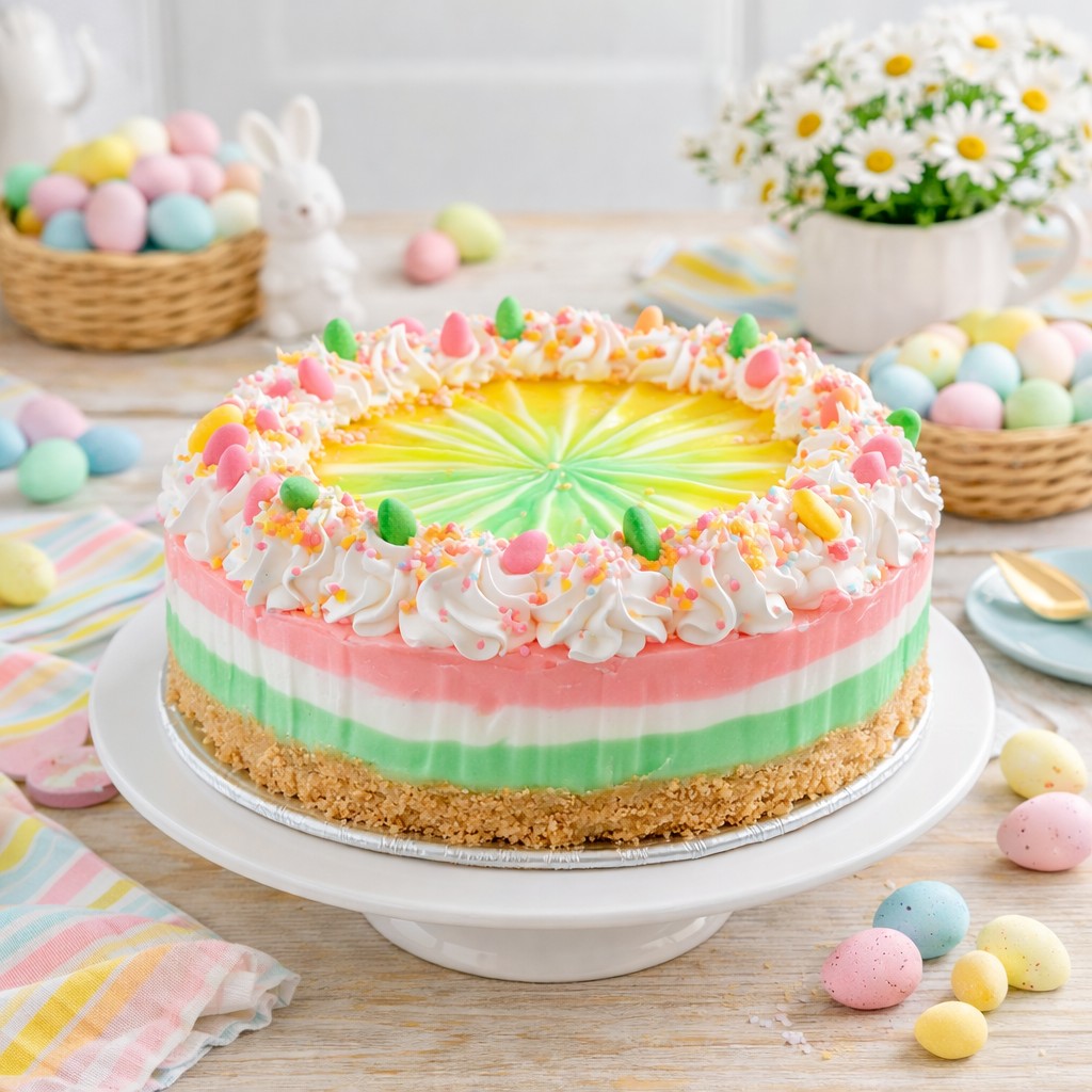 Easter No Bake Jello Pie