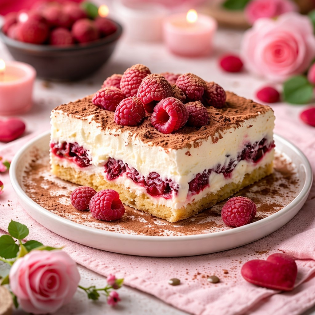 Easy White Chocolate Raspberry Tiramisu